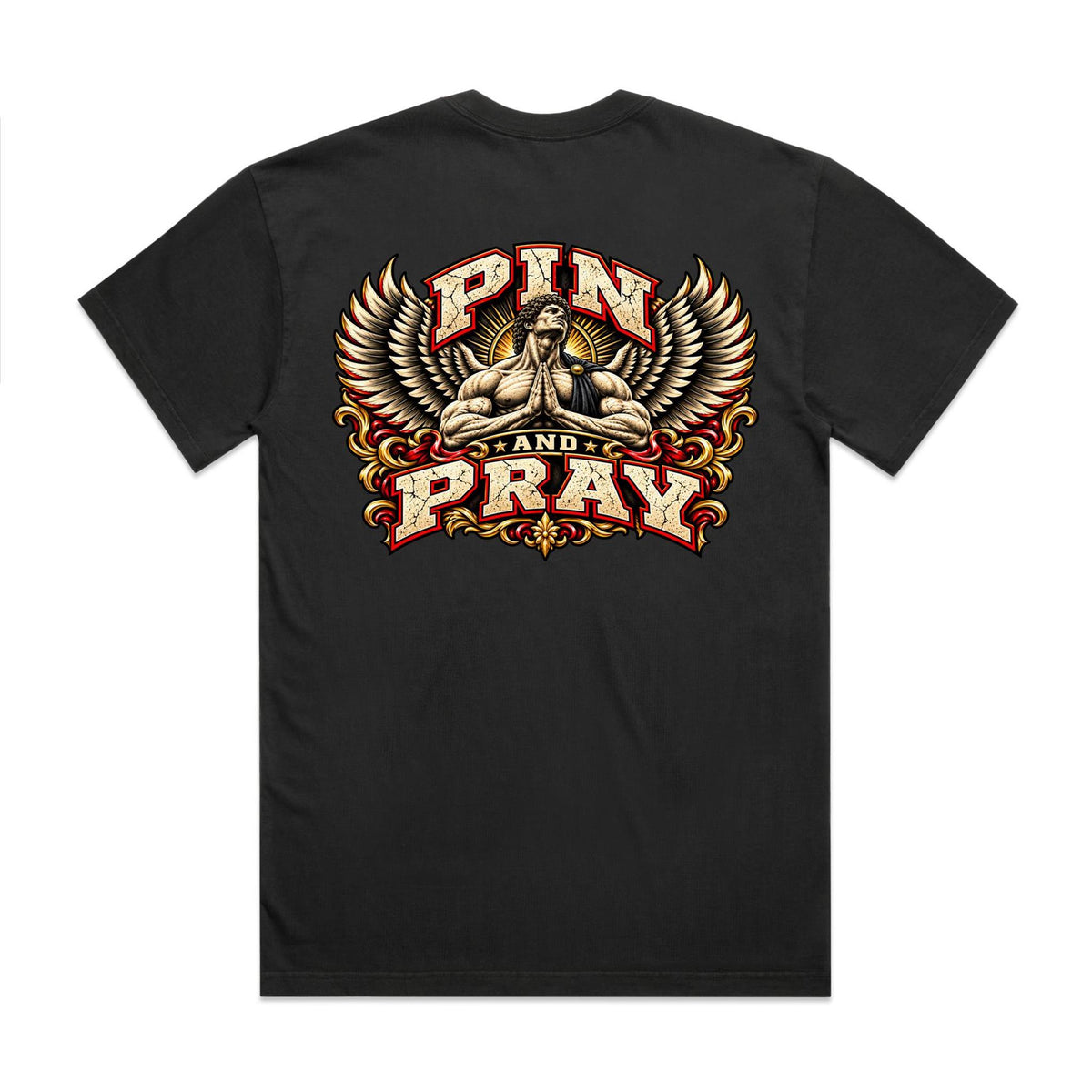 Pin & Pray Angel Heavy Faded Tee