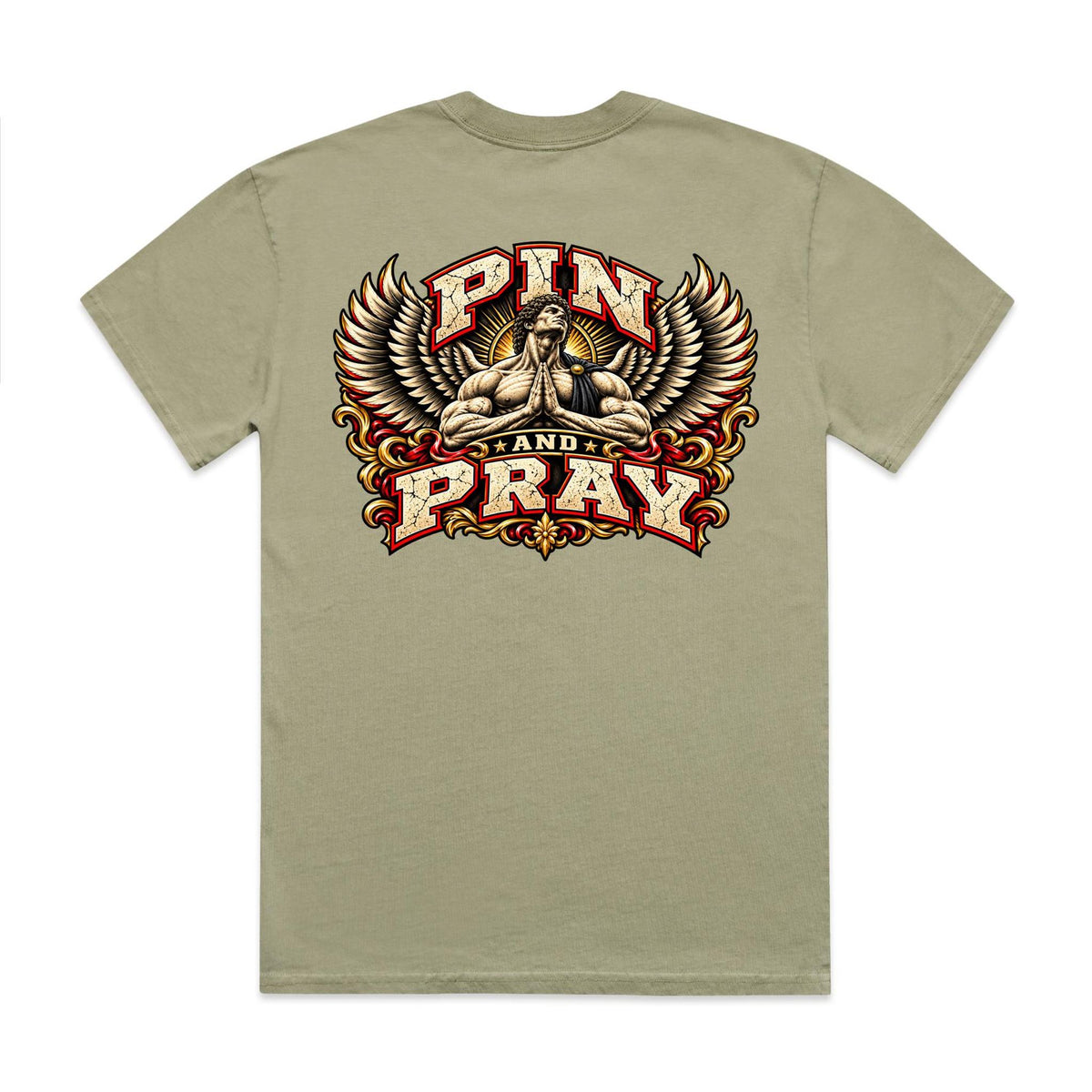 Pin & Pray Angel Heavy Faded Tee