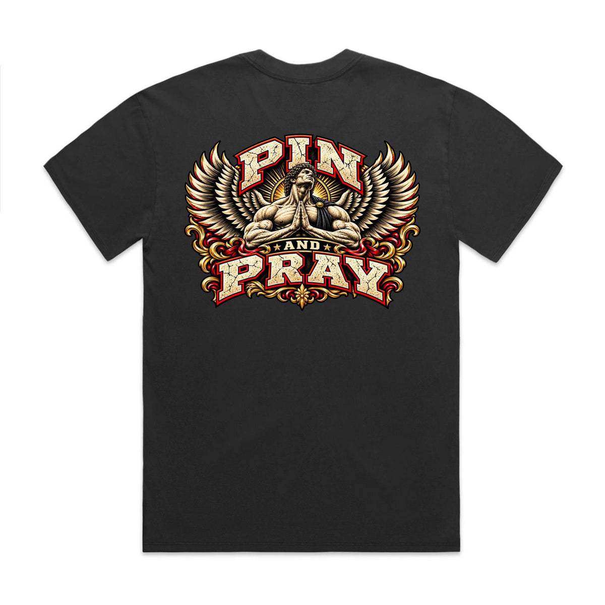 Pin & Pray Angel Heavy Faded Tee
