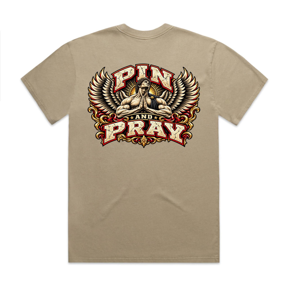 Pin & Pray Angel Heavy Faded Tee