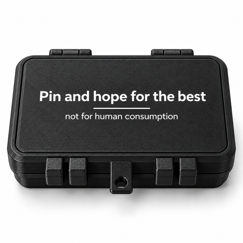 Pin and hope for the best - storage box