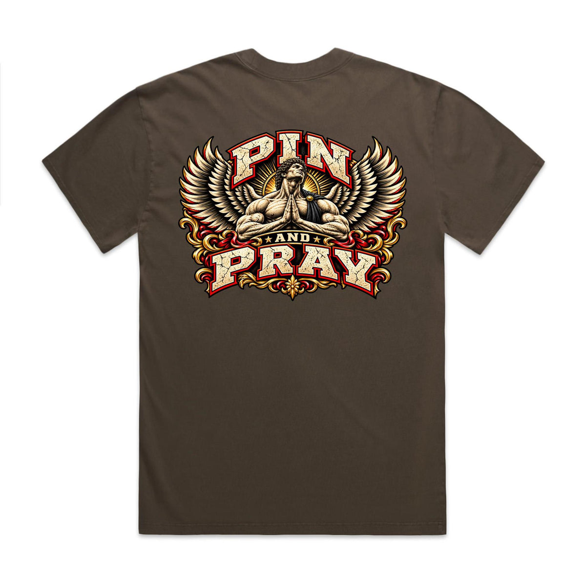 Pin & Pray Angel Heavy Faded Tee