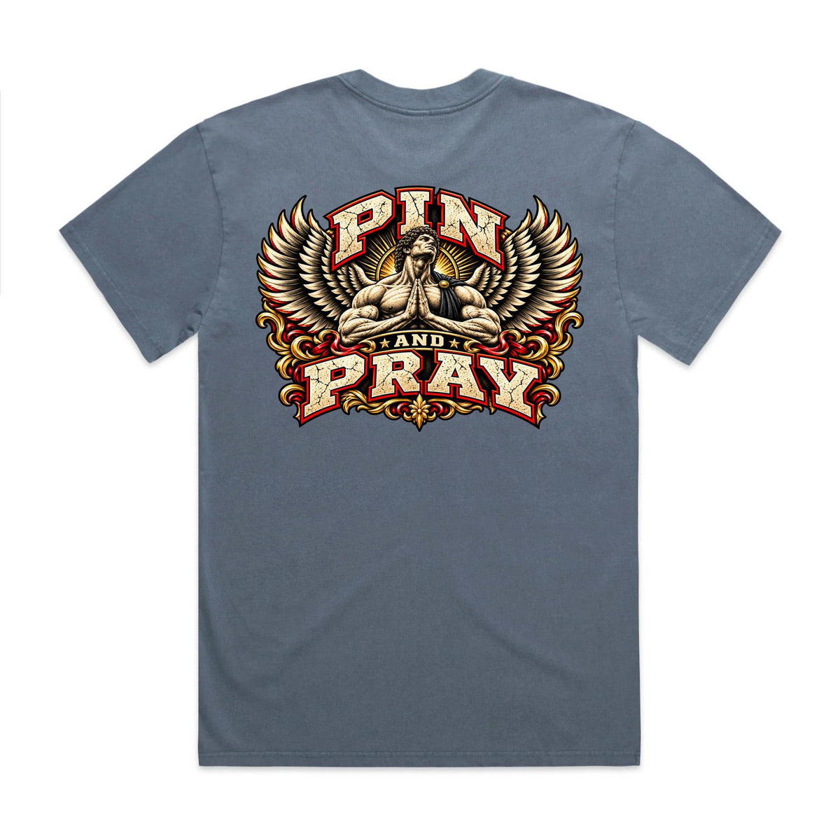 Pin & Pray Angel Heavy Faded Tee